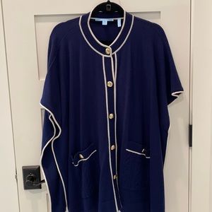 Draper James sweater poncho